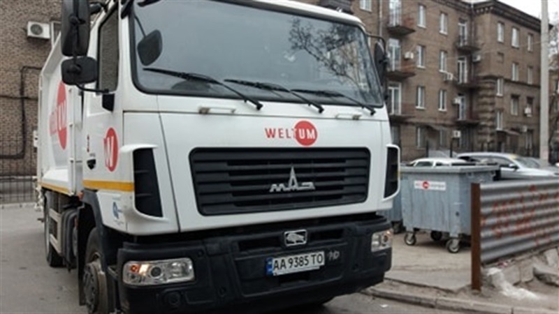 В Запорожье заработал «умный» мусоровоз