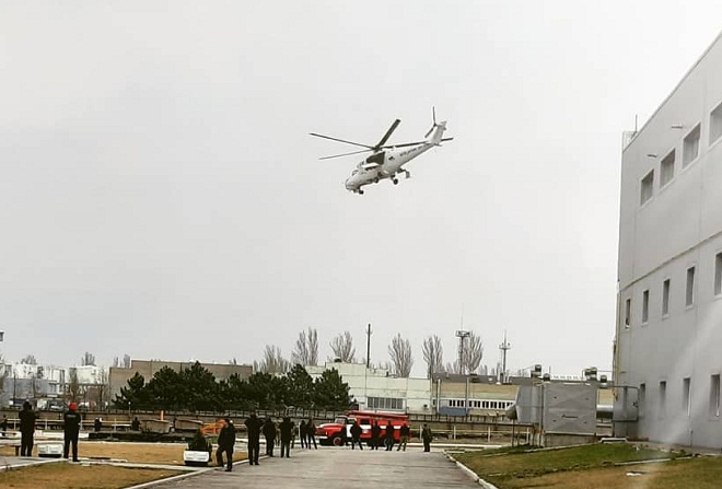В Запорожье для нужд ВСУ отремонтировали вертолет миротворцев