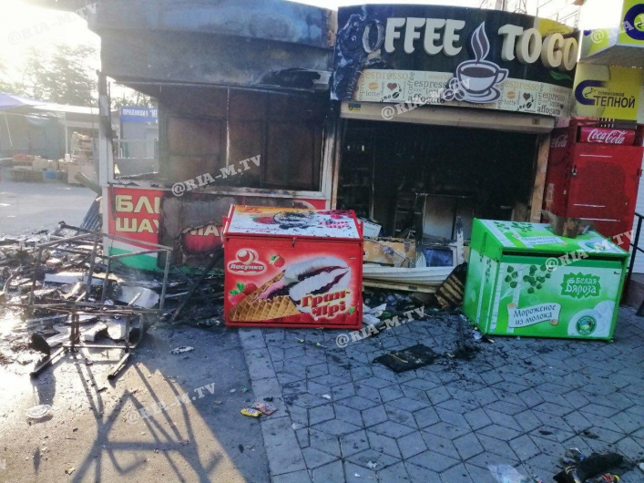 В Запорожской области сожгли МАФы (ФОТО)
