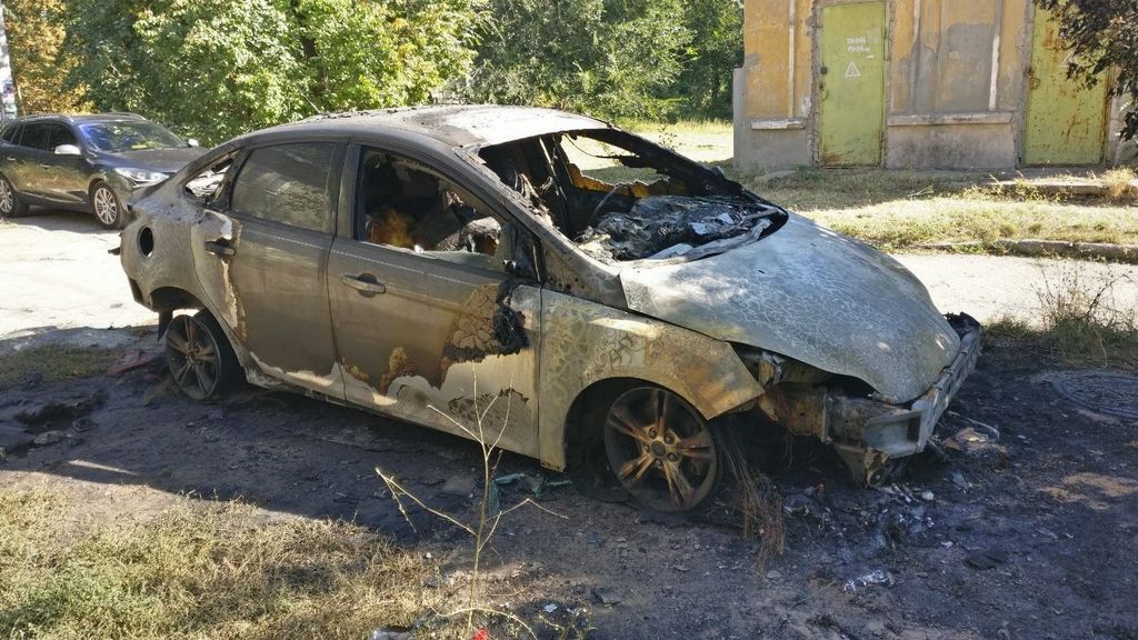 Появились новые подробности о сожженном в Запорожье автомобиле (ФОТО)