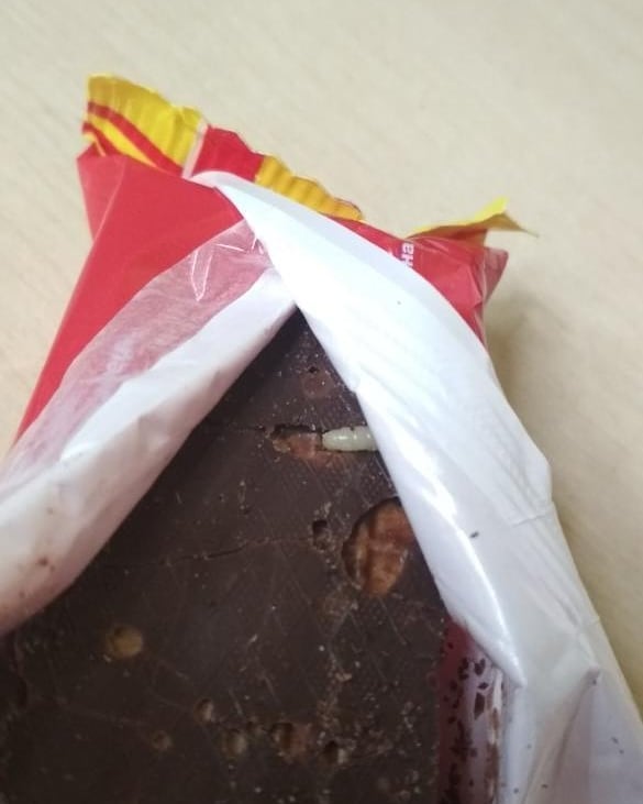 В Запорожской области сеть супермаркетов предложила купить конфеты с червями по скидке (ФОТО)