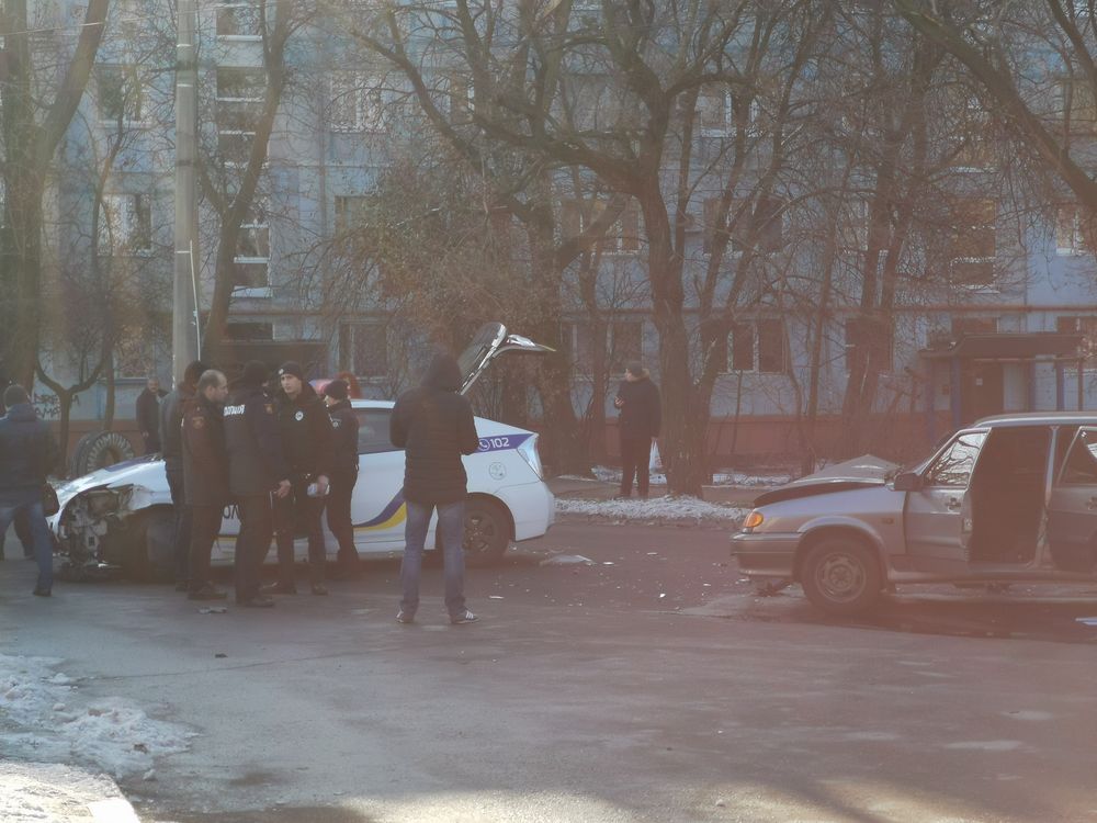 В Запорожье автомобиль патрульной полиции попал в ДТП (ФОТО, ВИДЕО)