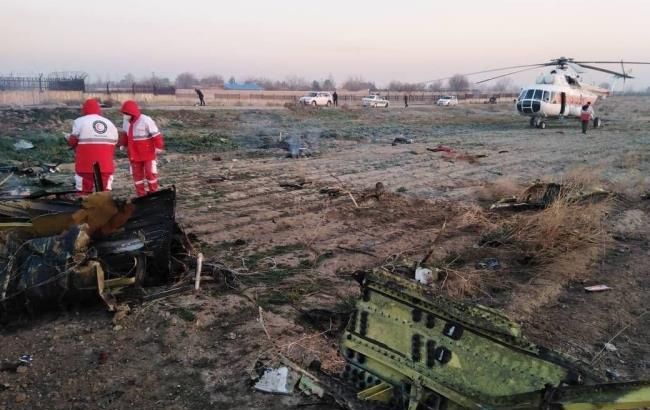 Падал и горел, словно звезда: появилось видео крушения украинского самолёта в Иране (ВИДЕО)