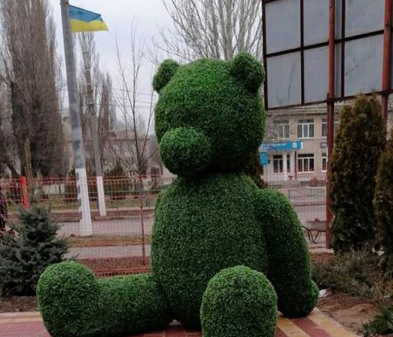Зеленый медведь из Запорожской области не выдержал "фотоохоты" (ФОТО)
