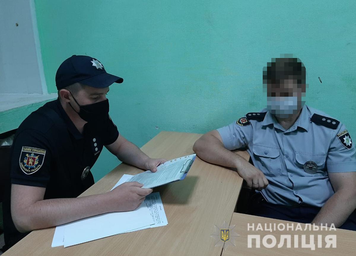 В Запорожской области полицейского привлекли к ответственности за нарушение (ВИДЕО)