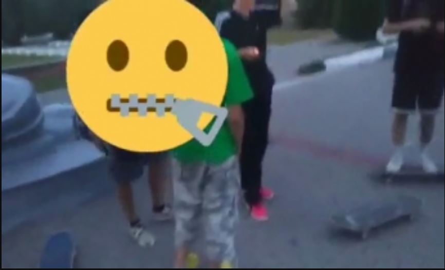 В Запорожской области подростки на скейтах катались по кладбищу (ВИДЕО)
