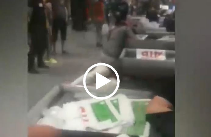 В запорожском супермаркете произошел очередной инцидент (ВИДЕО)