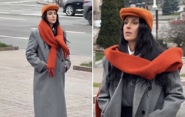Як носити яскраві акценти з класичним пальтом: стильний приклад від Джамали