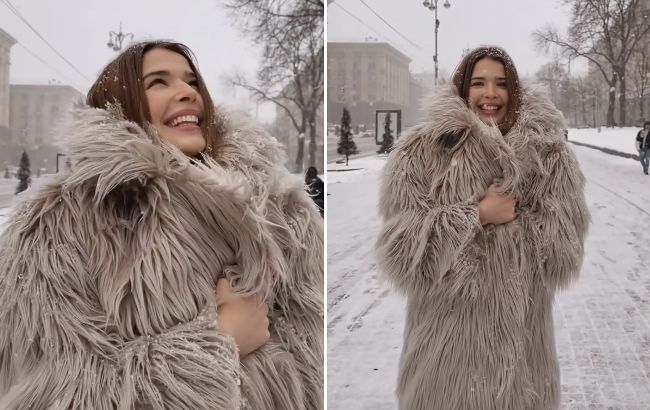 Як носити об’ємну шубу з екохутра: зимовий "лук" Ірочки з "Холостяка"