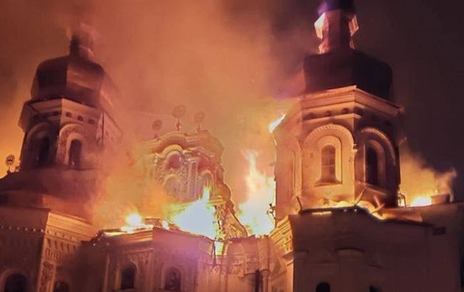 Момент удару Росії по Києво-Печерській лаврі потрапив на відео